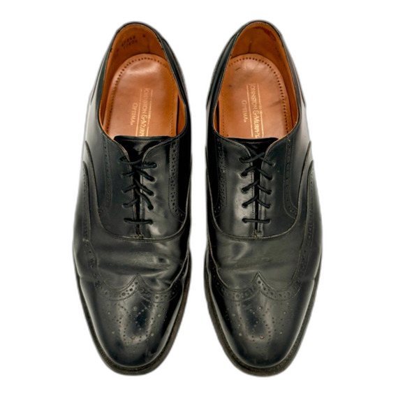 Johnston & Murphy Optima Oxford Black Leather Wingtip Brogue Men’s 11.5 B main image 4